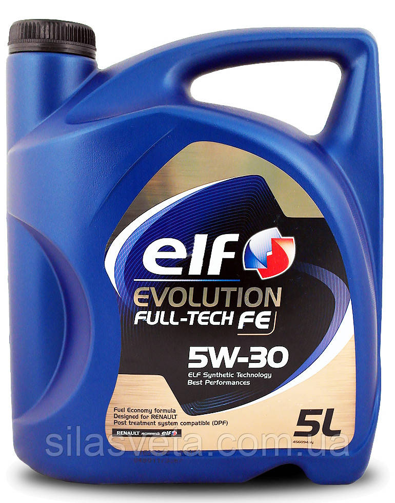 Автомобільна моторна олива синтетична "ELF" Evolution FullTech FE 5W30 5L