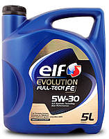 Автомобильное моторное масло синтетическое "ELF" Evolution FullTech FE 5W30 5L