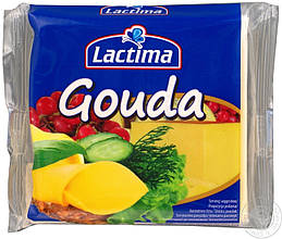 Плавлений тостерний сир Lactima Gouda 130gr. (8 тикиків)