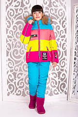 Комбінезон, комплект дитячий зимовий на дівчинку підлітка розміри 38 42