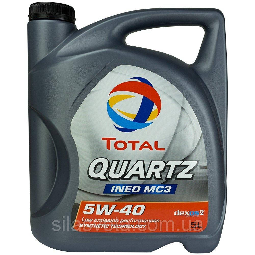 Автомобільна моторна олива TOTAL QUARTZ INEO MC3 5W-40 5 л
