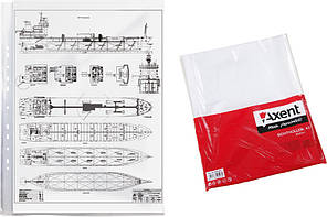 Файл Axent А3 глянцевий 40мкм 100шт 2003-00-А