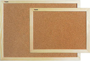 Дошка пробкова 60Х90см Axent дерев'яна рамка 9602-А