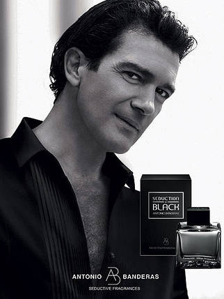 Antonio Banderas Seduction in Black туалетная вода 100 ml. (Антоніо Бандерас Седакшн ін Блек), фото 1