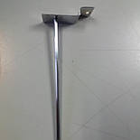 Гачок для одягу в хромі на економі панель, 10 см. (4 мм.), фото 2