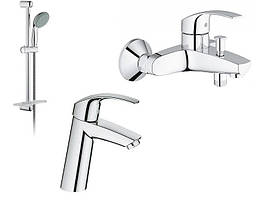 Набір змішувачів для ванни 3 в 1 Grohe Eurosmart (123246)