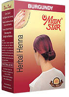 Хна-фарба індійська для волосся MOON STAR (Мун Стар) кольору бургунд (до 11.2024)