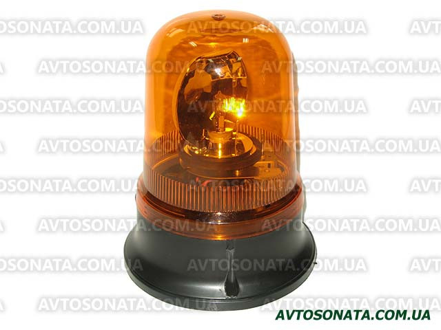 Мигалка кругла TR 503-3 24V (H1/55W) жовта врізна