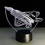 Літак, Змінна пластинка на 3D нічник, фото 7