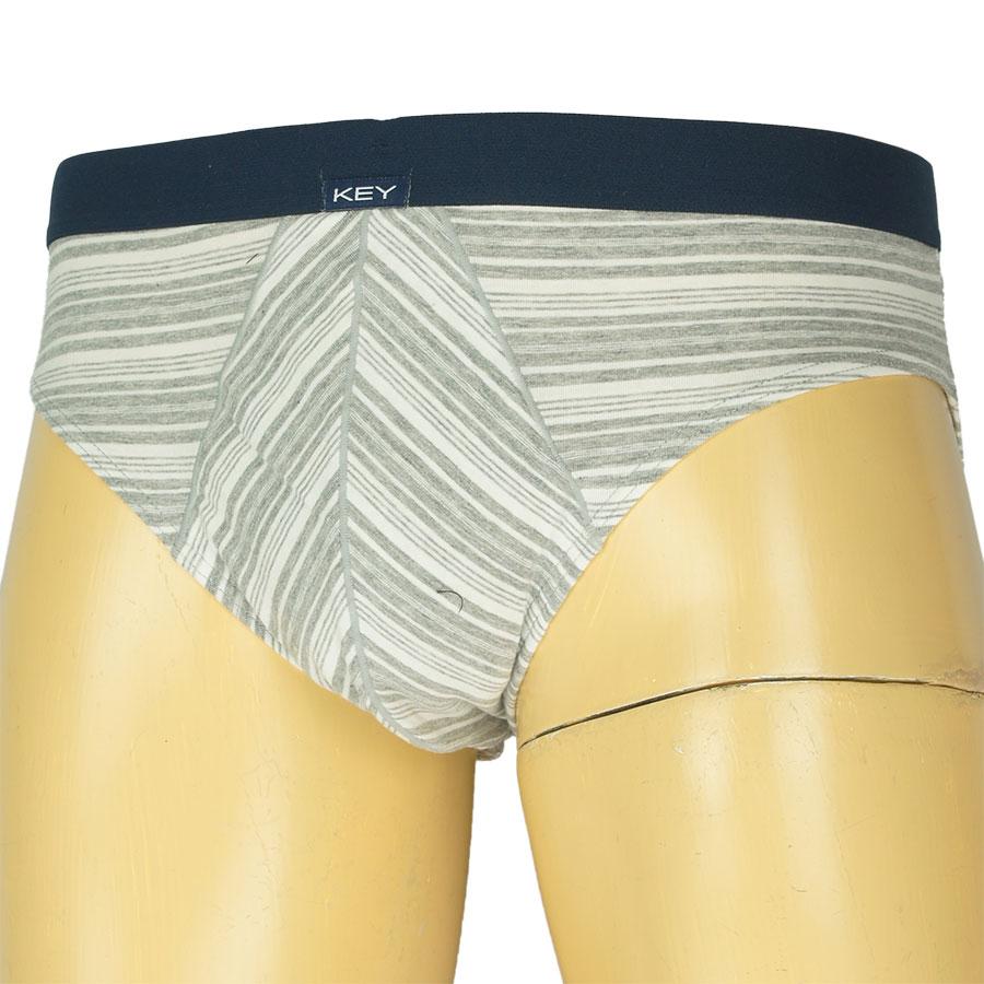 Чоловічі плавки Key MPP 353 A4 GR в сіру смужку, фото 1