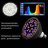 Фитолампа (світлодіодна лампочка) – 50 Вт (повний спектр), фото 5