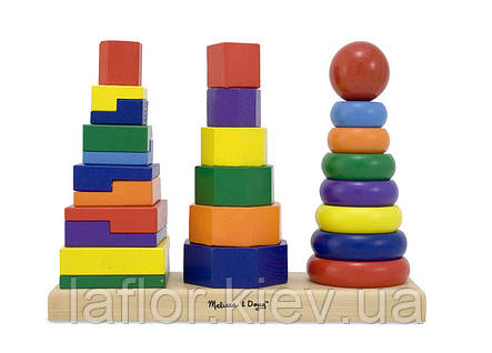 Дерев'яна іграшка Геометрична пірамідка Melissa&Doug, фото 2