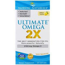 Nordic Naturals Ultimate Omega 2X 2150 мг 120 шт, офіційний сайт