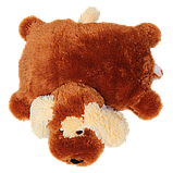 Подушка собачка Алена Кулька 45 см коричневий, фото 3