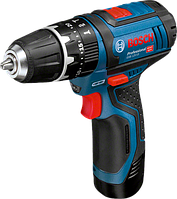 Акумуляторна дриль-шуруповерт ударний Bosch GSB 12V-15 Professional (2 А/год, 1300 об/хв)