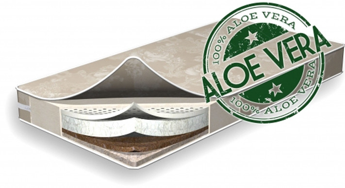 Матрац дитячий Flitex Aloe Vera Latex Hollow 60х120х12 см, фото 1