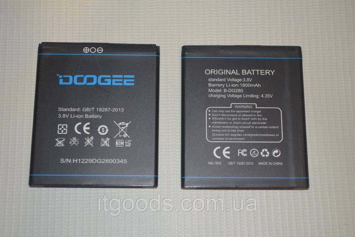 Оригинальный аккумулятор (АКБ, батарея) B-DG280 для Doogee Leo DG280 1800mAh - фото 1 - id-p569833518
