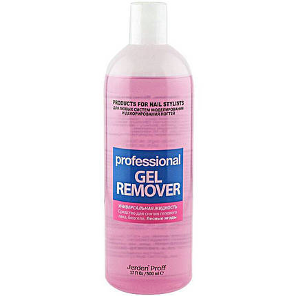 Рідина для зняття гель лаку Jerden Proff GEL REMOVER, ЛІСОВІ ЯГОДИ 500 мл, фото 1