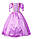 Карнавальний костюм Рапунцель: Плаття + перука + корона + фуфельки + чарівна паличка + намисто та сережки Disney, фото 2