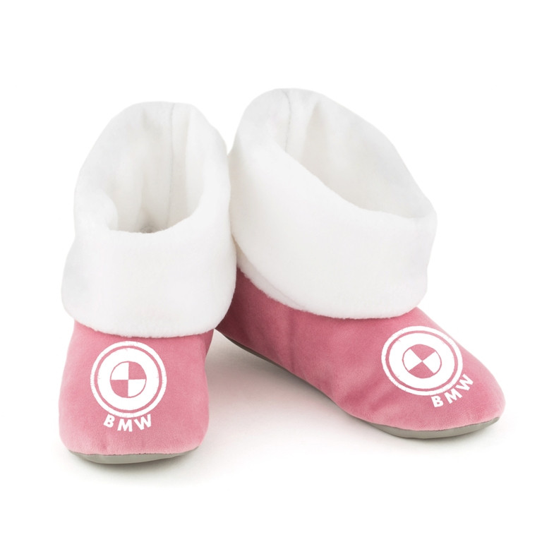 Хатні капці BMW світло-рожеві з білим манжетом, фото 1