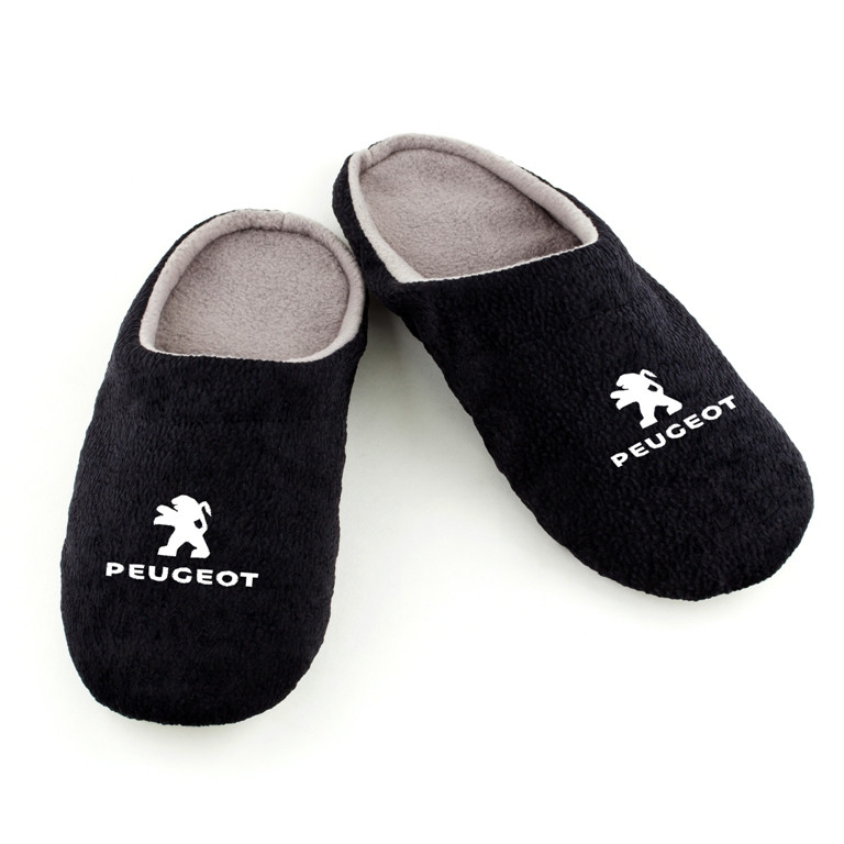 Хатні капці шльопанці Пежо чорні багіра, фото 1