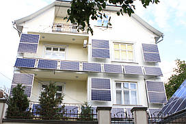 Мережева сонячна електростанція 10 кВт "фасадного типу" під "зелений тариф"