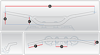 Руль кроссовый Renthal Twinwall, красный