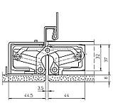 Прихована дверна петля Tectus TE 540 3D А8 9005 (чорна) 100 кг, фото 5