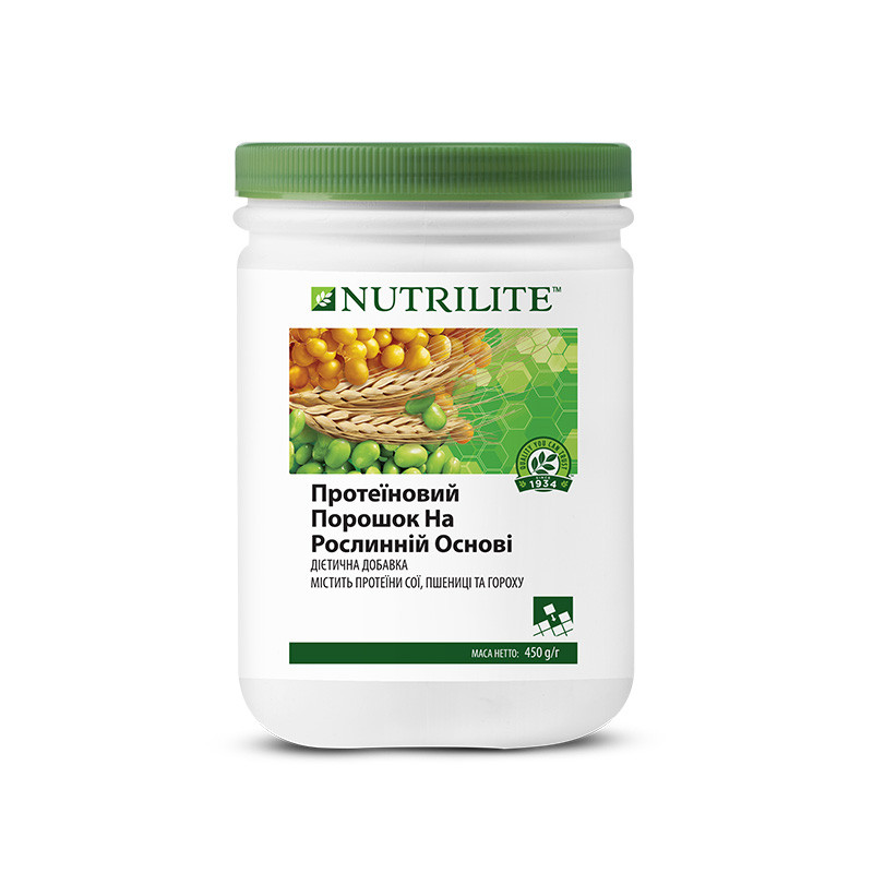 NUTRILITE Протеиновый порошок на растительной основе, наращивание мышц 450 г - фото 1 - id-p279430543