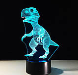 Подарунки дітям, 3D світильник, "Динозаврик" найкращий подарунок хлопчикові, Подарунок синові, фото 7