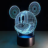 Ночники дитячі Настільна лампа Міккі Маус, фото 8