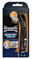 Станок для гоління Wilkinson Sword Quattro Titanium Precision 3в1.