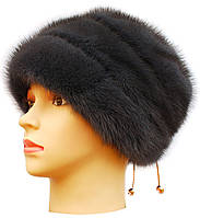 Хутряна норкова шапка жіноча, Жасмин (ірис), фото 2