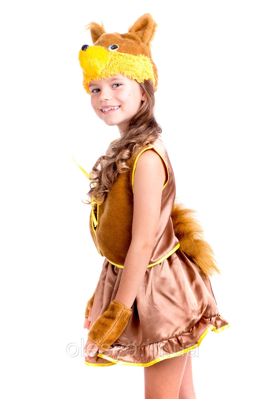 Детский карнавальный костюм коричневой белочки Размер 3-7 лет - фото 4 - id-p616600910