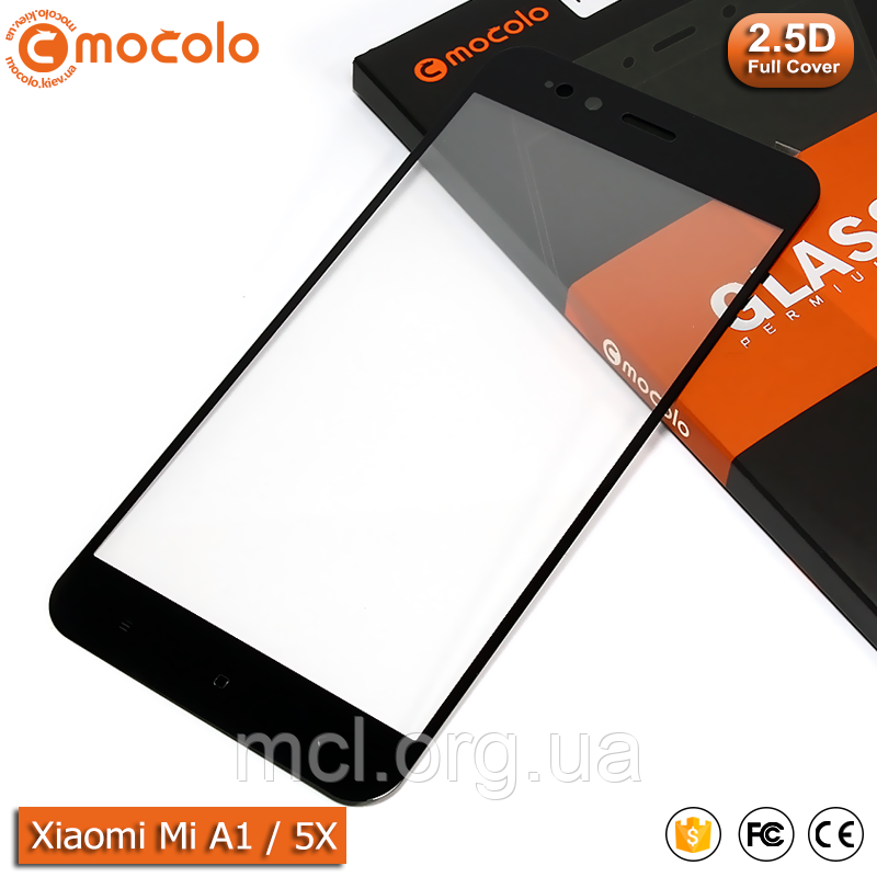 Захисне скло Mocolo Xiaomi Mi A1 / 5X Full cover (Black)