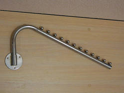 Поворотна хромована флейта гачок Гусак на стіну 12 кульок із нахилом для плічок