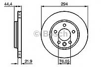 Диск гальмівний задній BOSCH 0 986 479 097