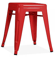 Стілець-табурет Tolix H 45 low stool AC-009 червоного кольору, лофт, дизайн Xavier Pauchard, фото 2