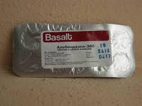 Альбендазол-360 №10 (со вкусом говядины) (Базальт) таблетки от глистов для животных