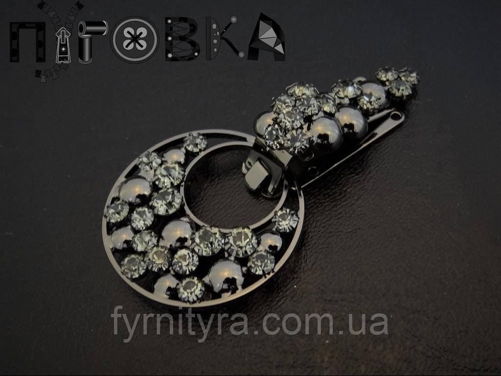 Кліпса шубна (шубний гачок) 032, black, фото 1