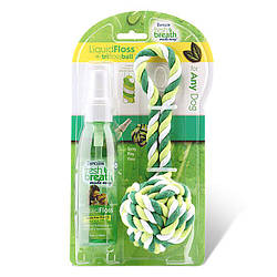 TROPICLEAN liquid floss ropeball (small) ВереВЕЧНЕ ГРУШЕННЯ З РІДКОЮ ЗУБОЧИСТКОЮ (мая)