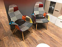 Кресло Organic Highback Patchwork АC-151KB дизайн Charles Eames & Eero Saarinen