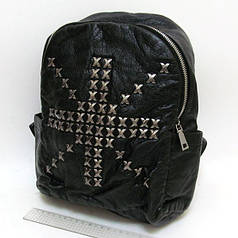 Рюкзак жіночий шкіряний з заклепками "Британський хрест" Josef Otten