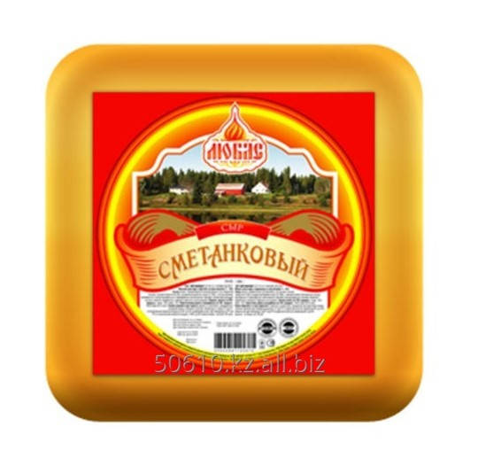 

Сыр Вершковий 45% ТМ Любас 1кг Украина