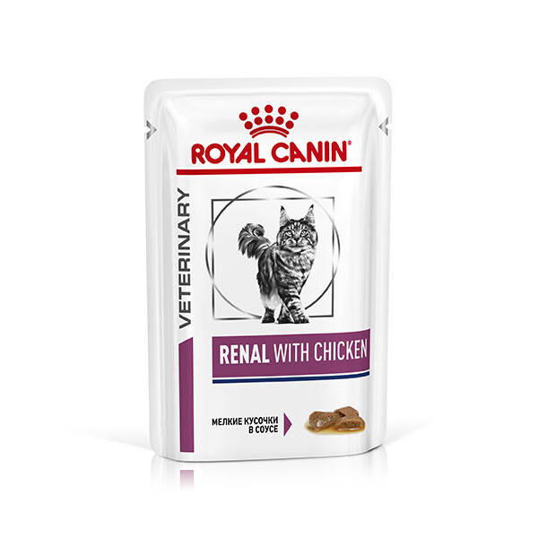 

Лечебный влажный корм для котов Royal Canin Renal With Chicken Feline 85 г