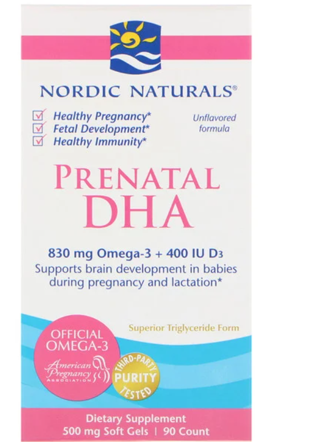 

Nordic Naturals, пренатальная ДГК, без добавок, 830 мг, 90 капсул