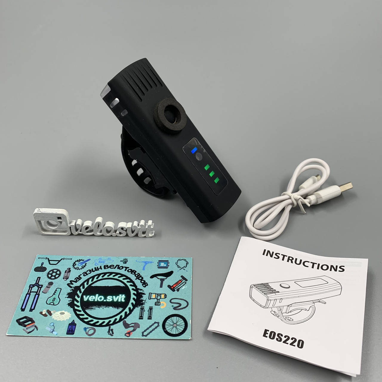 

Яркая велосипедная фара с индикатором света, мощная, от usb на аккумуляторе