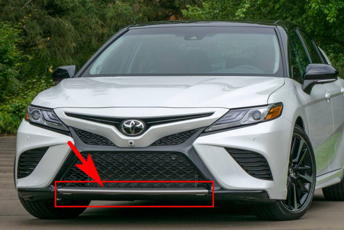

Накладка бампера нижняя центр Toyota Camry SE / XSE 70 2018+