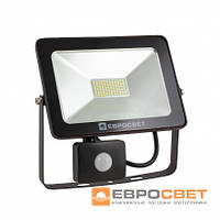 Прожектор ЕВРОСВЕТ EV-30-01 30W 180-260V 6400K 2400Lm с датчиком движения