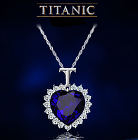 Подвеска "Сердце Океана" из фильма Титаник с кристаллами Swarovski (Сваровски) wp-119